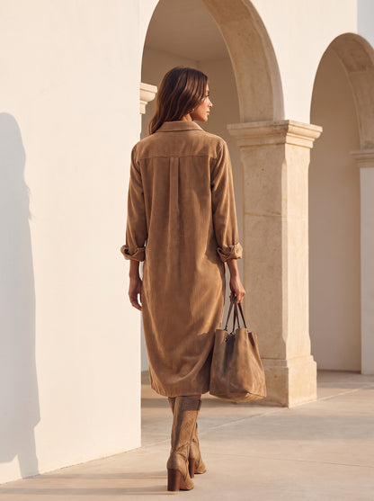 Robe midi Camille Veltiu, look chic et décontracté