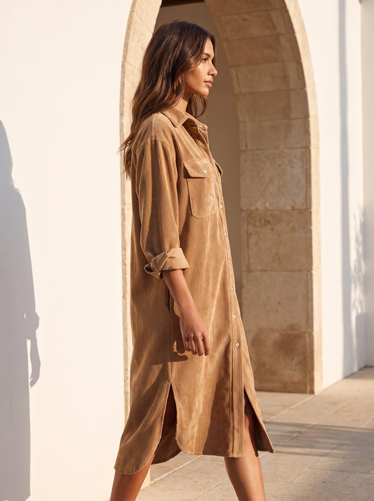 Robe Camille à coupe ample avec doubles poches poitrine